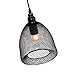 LNC Pendant Light, Black Chicken Wire Pendant Lighting, Farmhouse Industrial Cage Hanging Light Fixture for Kitchen Island Dining Room, A03170