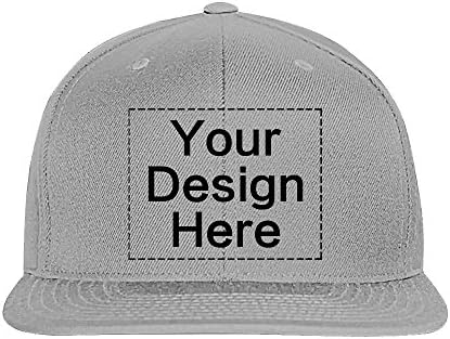NICTIME Custom Baseball Cap Personalized Vintage Dad Hat Design Your Own For Boys Girls Hip Hop Golf (#1 Grey)