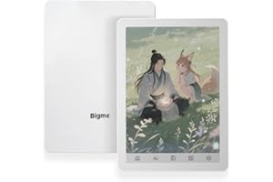 Bigme B6 Color Ebook Reader, 6 Inch e-Paper Tablet, 4GB+64GB Storage, Android 14,White (White)