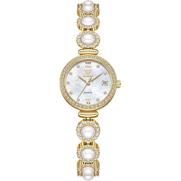 Amazon.com: ADSBIAOYE Elegant Women Pearl Bracelet Watches  display picture 1