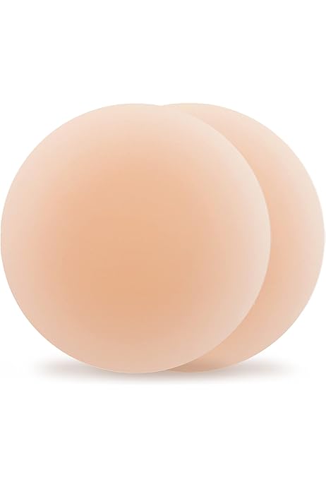 Chocolate Scent Reusable Nipple Covers for Women - 2 Pairs Silicone Nipple  Covers Breast Reusable Adhesive Invisible Bra - 3 Inch Round Nipples  Pasties for Women at Amazon Women's Clothing store