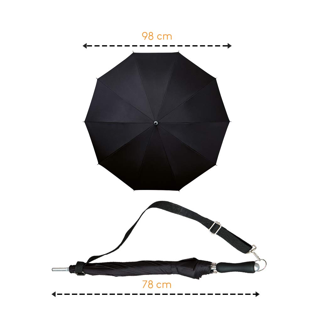 Falcone , Noir, Schirmdurchmesser: ca. 95 cm