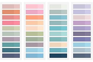 BukSuk 800Pcs Books Tabs for Annotating, Tabs for Notebooks, Sticky Tabs, Morandi Page Markers, Multi-Colored Writeable and Repositionable Book Flags Strip (800Pcs)