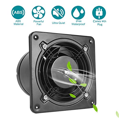 HG POWER 6 Inch Exhaust Fan, 308CFM Through Wall Fan Bathroom Extractor