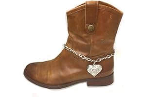 Roger Enterprises Boot Chain Anklet Fashion Jewelry Single Elegant Heart Charm Pendant