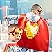 8 Superhero Capes for Kids - Super Hero Toys & Costumes Birthday Party Supplies (8 Pack Mix)
