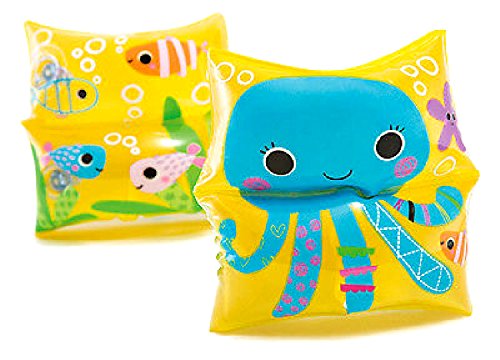 JEWELS FASHION 1 Pair Sea Buddy Arm Swim Bands - Perfect Learning Tool for Swimming - Design with Cute Super