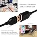 Besgoods USB Extension Cord, 2-Pack USB 2.0 6ft USB Extension Cable Extender Cord - A Male to A Female with Gold-Plated Connectors - Black White