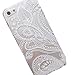 iPhone 6s Case, Lookatool® [Henna White Flower] Plastic Case Cover Skin