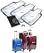 3 Piece Black Trim Bundle Pack Clear PVC Luggage Cover - 3 Sizes: (SM) 20