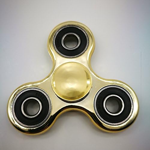 SMAZ TOYS Anti-Anxiety Fidget Spinner Toy Helps Focusings EDC Focus Toy for Kids &amp; Adults - Best Stress Reducer Relieves ADHD Anxiety and Boredom Plating Gold