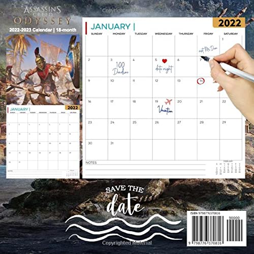 Calendrier 2023 Gs Assassin's Creed Odyssey: Official 2022 Calendar - Video Game Calendar 2022  - Assassin's Creed Odyssey -18 Monthly 2022-2023 Calendar - Planner ...  Games Kalendar Calendario Calendrier). 4: Muriel Malone: 9798776370816:  Amazon.com: Books