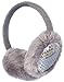 Kids Girls Winter Warm Faux Fur Plush Sequins Earwarmer Earmuffs Grey