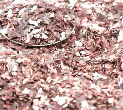 Meyer Imports Crushed Glass Glitter for Arts and Crafts - Broken Glass German Glitter for Resin Craft Art / Tumblers/ Nail Art / DIY Jewelry Making Decoration - 4 OZ Bag - Pink Silver