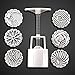 Mooncake Mold for Mid Autumn Festival DIY Mooncake Cookies Press Mould with 6 Stamps(1 pack with 6 stamps) by Huaing