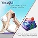 Yes4All Premium NBR Exercise Yoga Mat Printed Design – Foam Yoga Mat High Density 1/2 inch Extra Thick – Thick Yoga Mat with Carrying Strap (Mystic Lilly Purple)