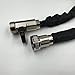 Durark 25-Feet Expandable Hose with Brass Fittings and Shut-off Valve, Black