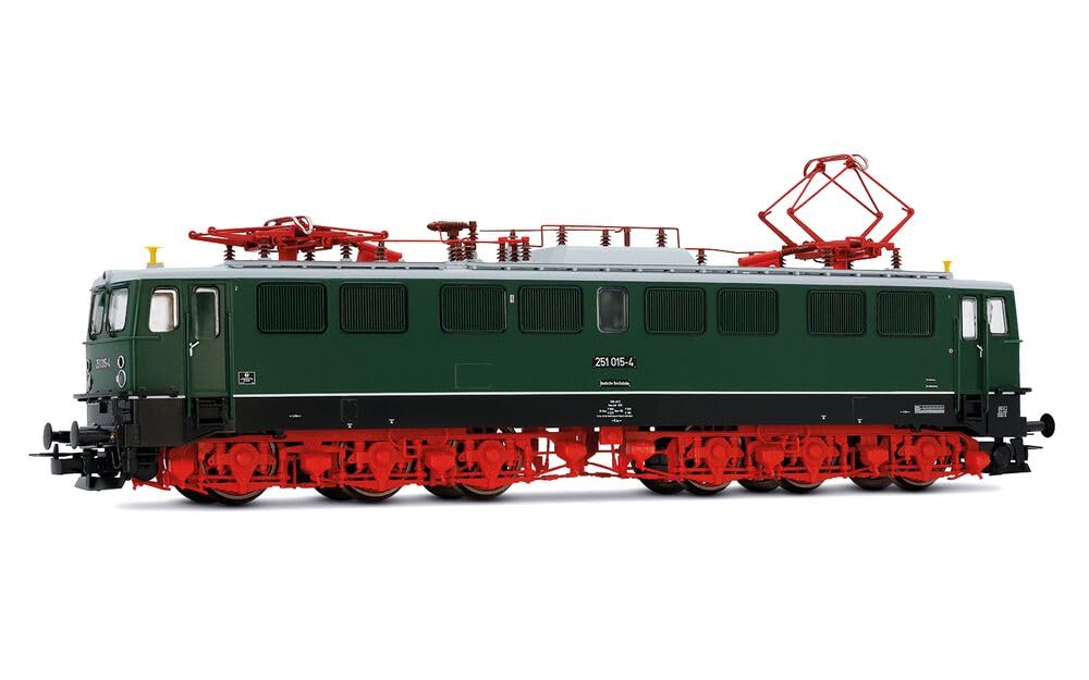 Rivarossi HR2941S DR, 6-achsige Elektrolokomotive E251 001, grüne Lackierung mit schwarzen Drehgestellen, Ep. III, mit DCC-Sound-Decoder. Elektrolokomotive, grün