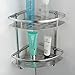 KES A4022B Tub and Shower Large Corner Basket Two Tier with Wall Mount Aluminum
