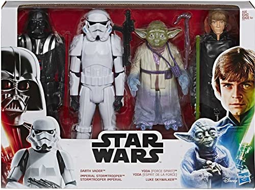 Star Wars Throne Room Dual Action Figures - Darth Vader, Imperial Stormtrooper, Yoda (Force Spirit), Luke Skywalker…