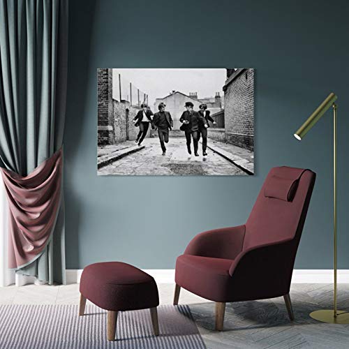 XYDQ Poster sur toile The Beatles en train de courir – Art mural – Impression moderne – Décoration de chambre de famille… - Les Beatles, Paul McCartney, John Lennon, RIngo Starr, George Harrison XYDQ Poster sur toile The Beatles en train de courir - Art mural - Impression moderne - Décoration de chambre de famille… – Image 5
