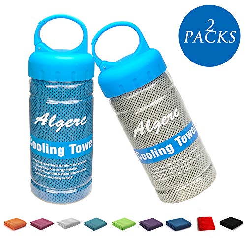 Algerc Cooling Towel Instant Cooling Sports Towel Chill Feeling Golf Towel Relief, Super Soft