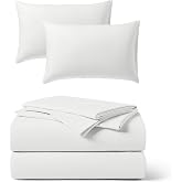 REST Buy 2 GET 30 Percent Off: 3PC Sheet Set Plus Extra Pillowcases Bundle at 30% Discount, in Arctic White, Queen Size