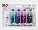Tulip Fashion Glitter Fabric Glitter 5 Packs Vibrant