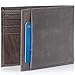 Alpine Swiss Mens Top Grain Leather Slimfold Wallet Gray