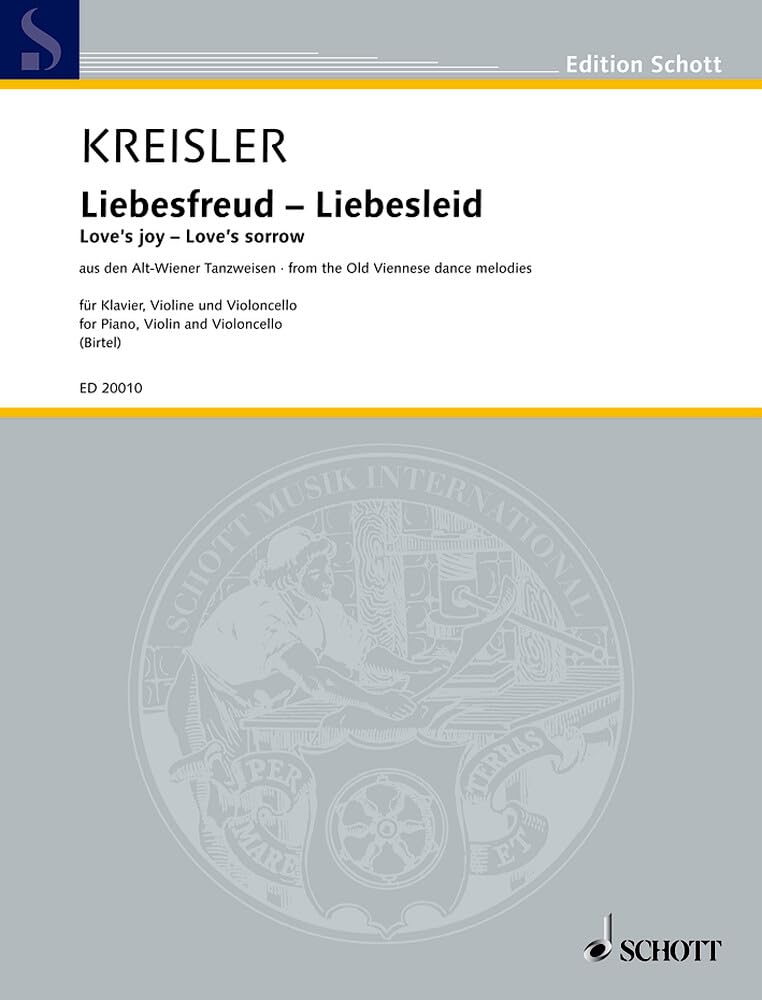 Liebesfreud - Liebesleid: from the Old Viennese dance tunes. piano trio. Partition et parties.