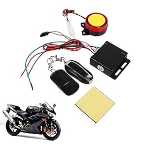 Keenso Motorfiets fiets voertuig diefstalbeveiliging alarmsysteem afstandsbediening 12 V, anti-jassing afstandsbediening…