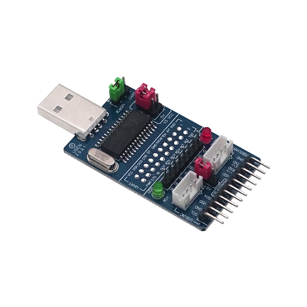 DollaTek CH341A USB to SPI I2C IIC UART TTL ISP Serial Adapter Module EPP/MEM Converter For Serial Brush Debugging RS232 RS485