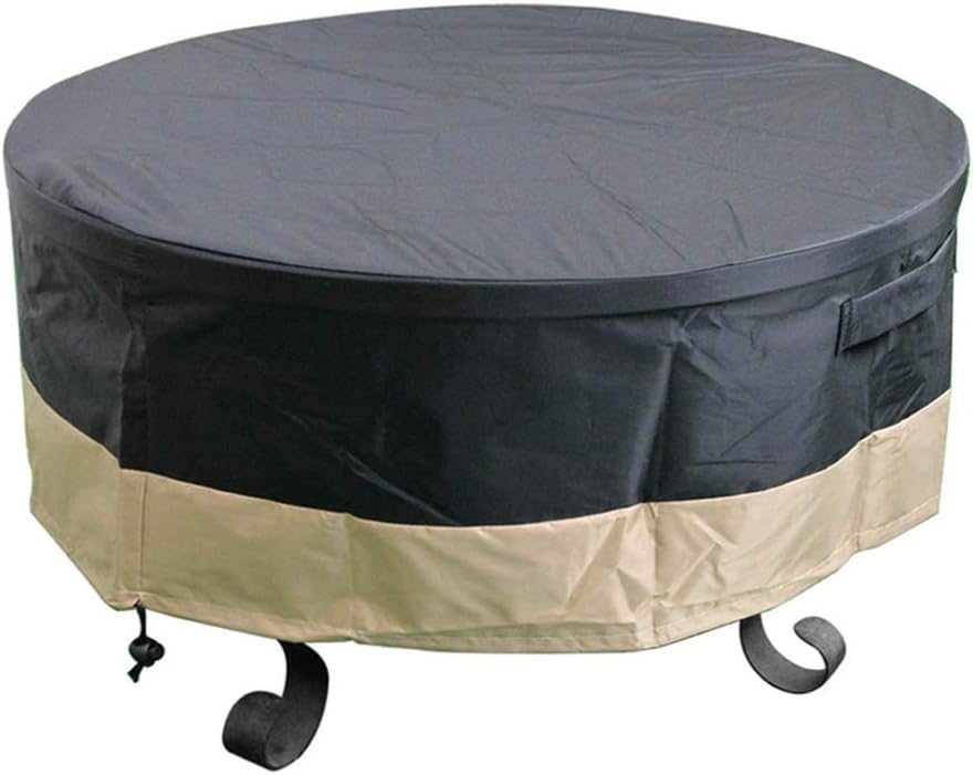 Stanbroil Full Coverage Round Fire Pit Cover/Table, Black, 30 Inch