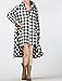 Mordenmiss Women's 2017 New Plaid Long Sleeve Button Down Hi-Low Hem Shirt Dress L-White