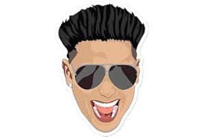 Hogue WS LLC DJ Pauly D Face Sticker (Jersey Shore)