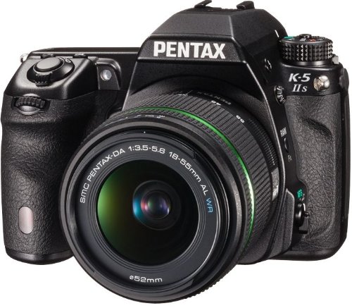 Pentax K-5 IIS Digital SLR Camera with 18-55mm f/3.5-5.6 WR Lens Kit (Black)