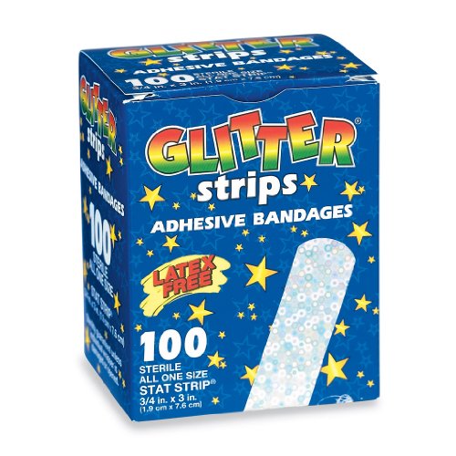 Glitter Strips Bandages - 100 per pack