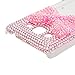 Galaxy Grand Prime Case,Samsung G530H Case - Mavis's Diary 3D Handmade Bling Cute Pink Bow with Shiny Crystal Sparkle Diamonds Gems Lovely Clear Cover Hard PC Case for Samsung Galaxy Grand Prime G530