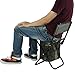 Folding Fishing Chairs with Back Rest and Cooler Bag, Portable Lightweight Backrest Stool Foldable Backpack Camping Chairs Convenient Carry Seat for Traveling/Picnic/Hiking/Beach, Camouflagethumb 3