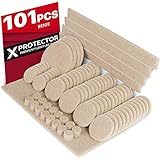 X-PROTECTOR Premium Pack Furniture Pads 101 Piece! Furniture Feet Felt Pads - Your Best Value Pack Wood Floor Protectors. Protect Your Hardwood & Laminate Flooring with 100% Satisfaction!