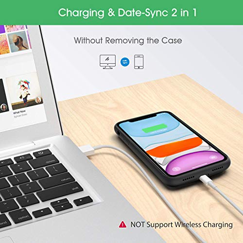 LanLuk Battery Case for iPhone 11, 6800mAh Portable Protective Charging Case Compatible with