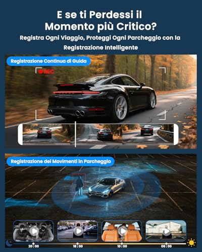 4G LTE Car Dash Cam with SIM, Dual Camera for Car Vandalism, 24/7 Parking, Instant Alerts, Live-Video & Two-Way Audio, GPS, Cloud & SD, Anti-Theft for Fleets & Families