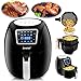 SUPER DEAL Zenchef 8in1 5.8QT Electric Air Fryer 1800W Family Size Oil Free w/Time & Temperature Control Dishwasher Safe Parts