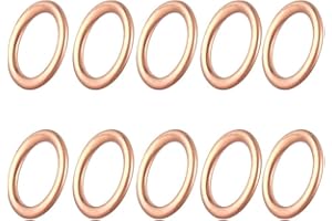 Engine Drain Bolt Gasket Kit for – Aluminum and Copper Oil Drain Seal, 14mm Inner / 20mm Outer Diameter, Direct Replacement G