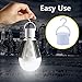 OALUX 12W Solar LED Bulb Portable Emergency Light Rechargeable Lamp for Outdoor & Indoor Lantern Still Works After Outages Waterproof IP65/1 Pack