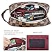 ADCOOG Makeup Bag Portable Cosmetic Bags Retro Cosmetic Pouch Toiletry Travel Organizer for Women, Cosmetics, Make Up Tools, Toiletries,Brown