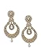 Bindhani Wedding Head Jewelry Indian Pakistani Long Kundan Maang Tikka Earrings Set For Women