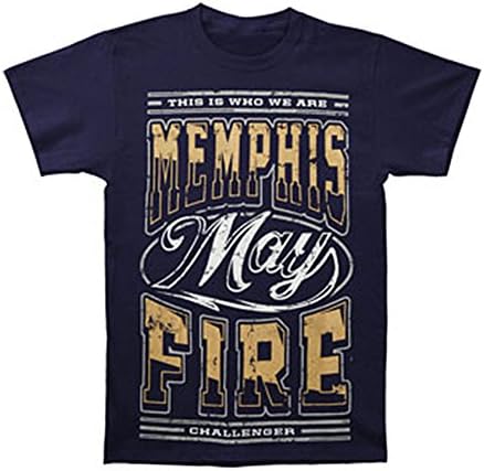 Memphis May Fire Men's Identity T-shirt XX-Large Blue