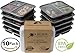 3 Compartment Meal Prep Food Storage Containers (10 pack!) with Lids/BPA Free Bento Lunch Boxes/Divided Portion Control Container Plates-Microwave, Dishwasher Safe, Freezer Safe, Reusable