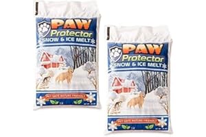HOME AND COUNTRY USA Pet Friendly Ice Melt - Pet Safe Salt for Melting Ice and Snow on Driveways, Walkways, and Sidewalks - Ice Salt That's Safe for Pets, Especially Dogs Two20 lb Bags.
